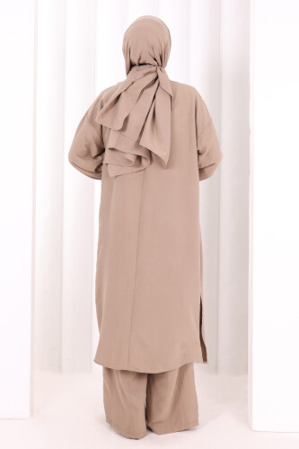 İkili Pantolonlu Takım 8029 Vizon - 4