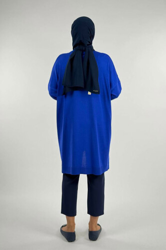 İnci Detaylı Triko Tunik 18309 Saks - 2