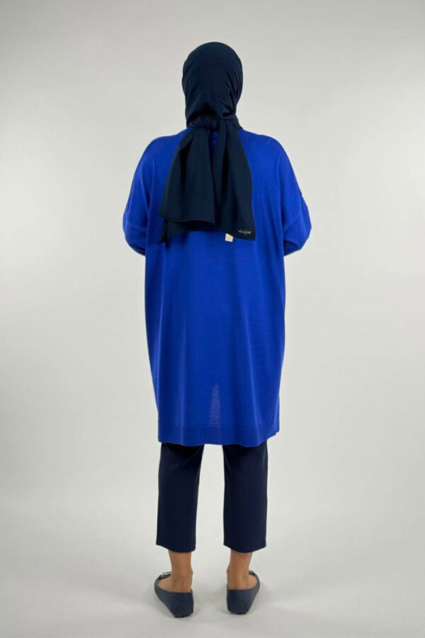 İnci Detaylı Triko Tunik 18309 Saks - 2