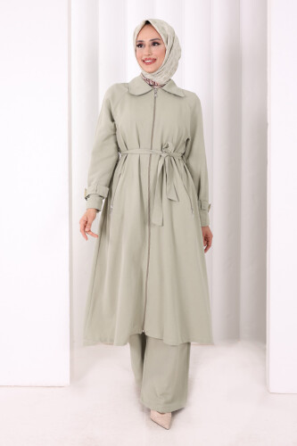 Kap Pantolonlu Takım 7074 Çağla Yeşili - 2