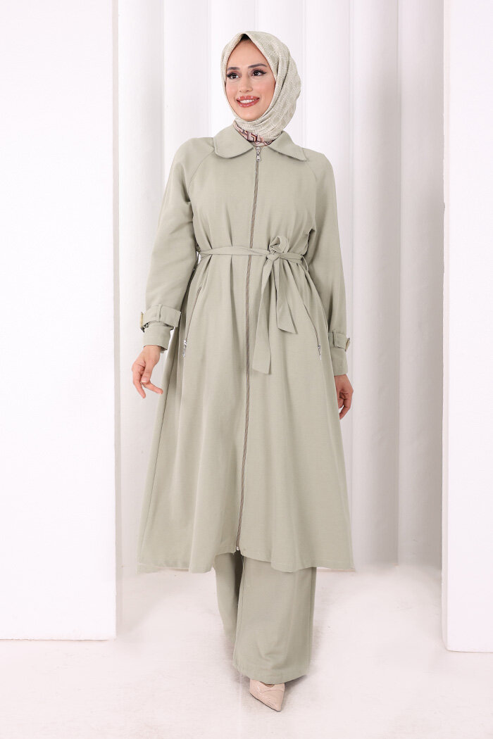 Kap Pantolonlu Takım 7074 Çağla Yeşili - 2