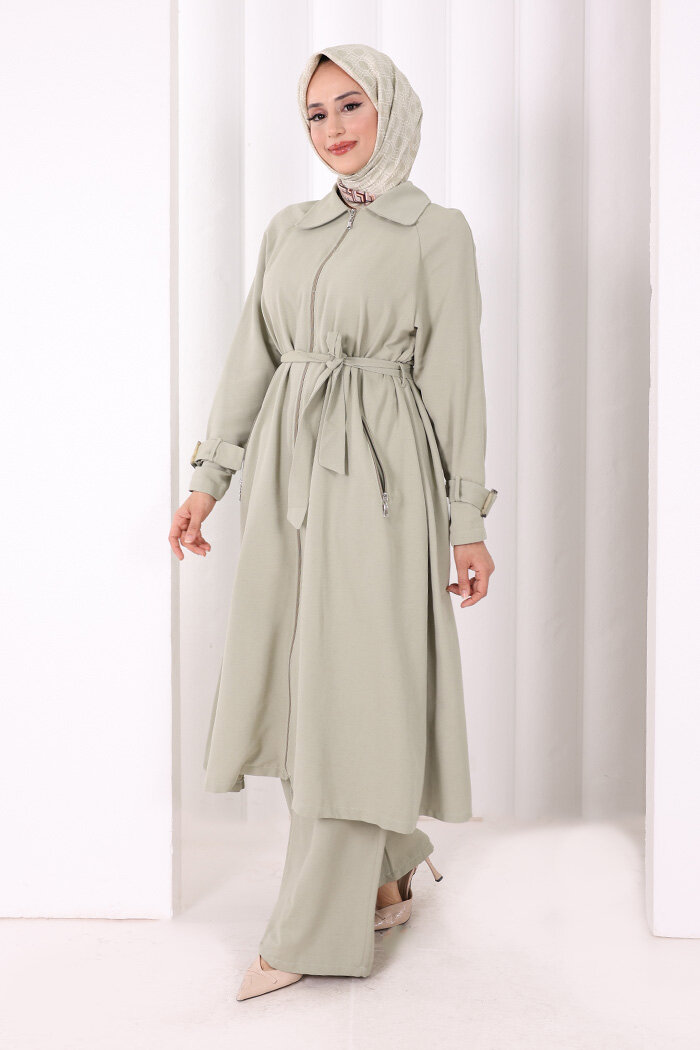 Kap Pantolonlu Takım 7074 Çağla Yeşili - 3