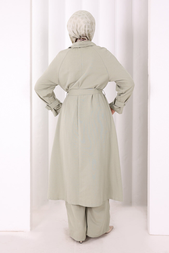 Kap Pantolonlu Takım 7074 Çağla Yeşili - 4