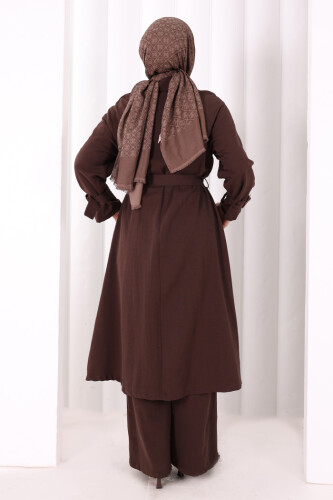 Kap Pantolonlu Takım 7074 Kahverengi - 4