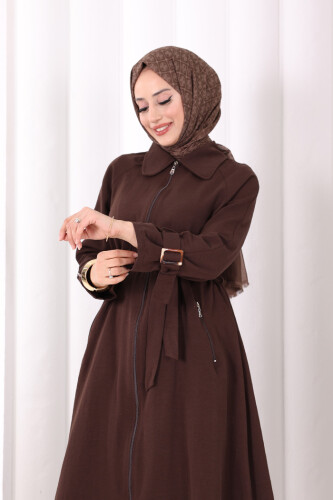 Kap Pantolonlu Takım 7074 Kahverengi - 5