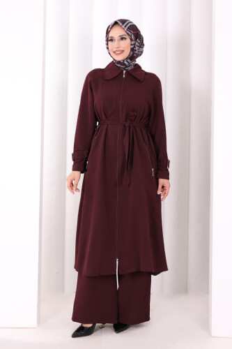 Kap Pantolonlu Takım 7074 Mürdüm - 2