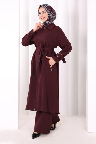 Kap Pantolonlu Takım 7074 Mürdüm - 3