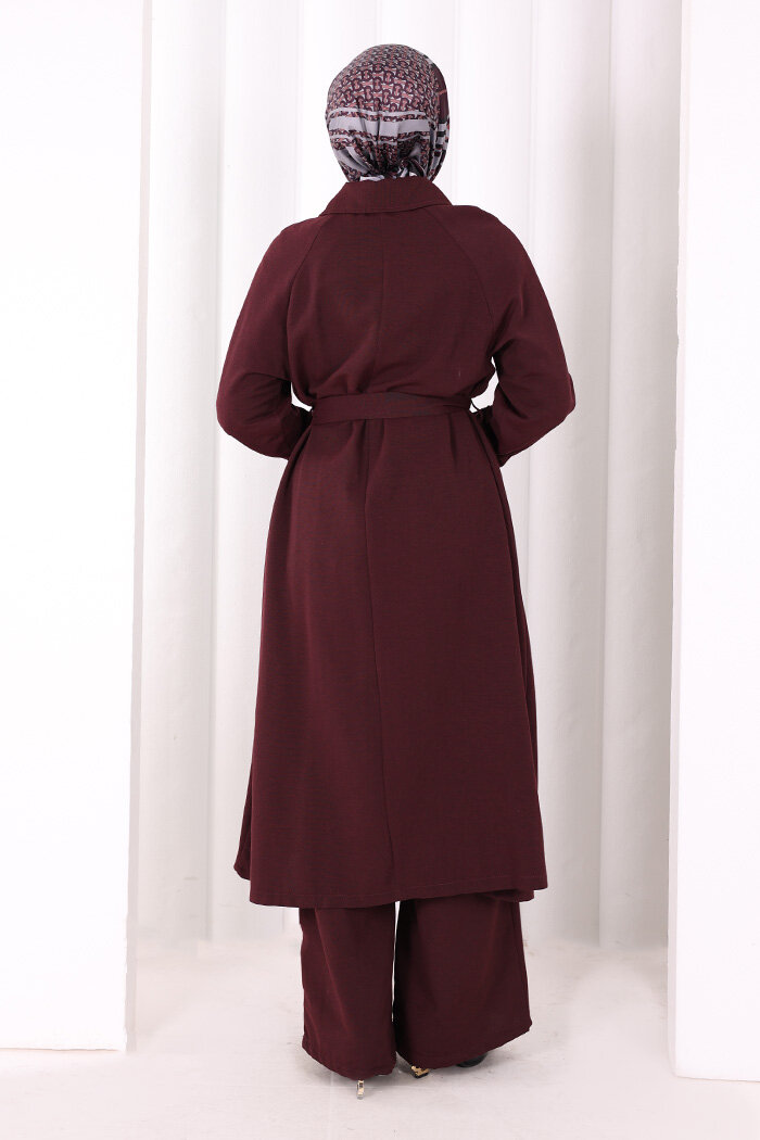 Kap Pantolonlu Takım 7074 Mürdüm - 4