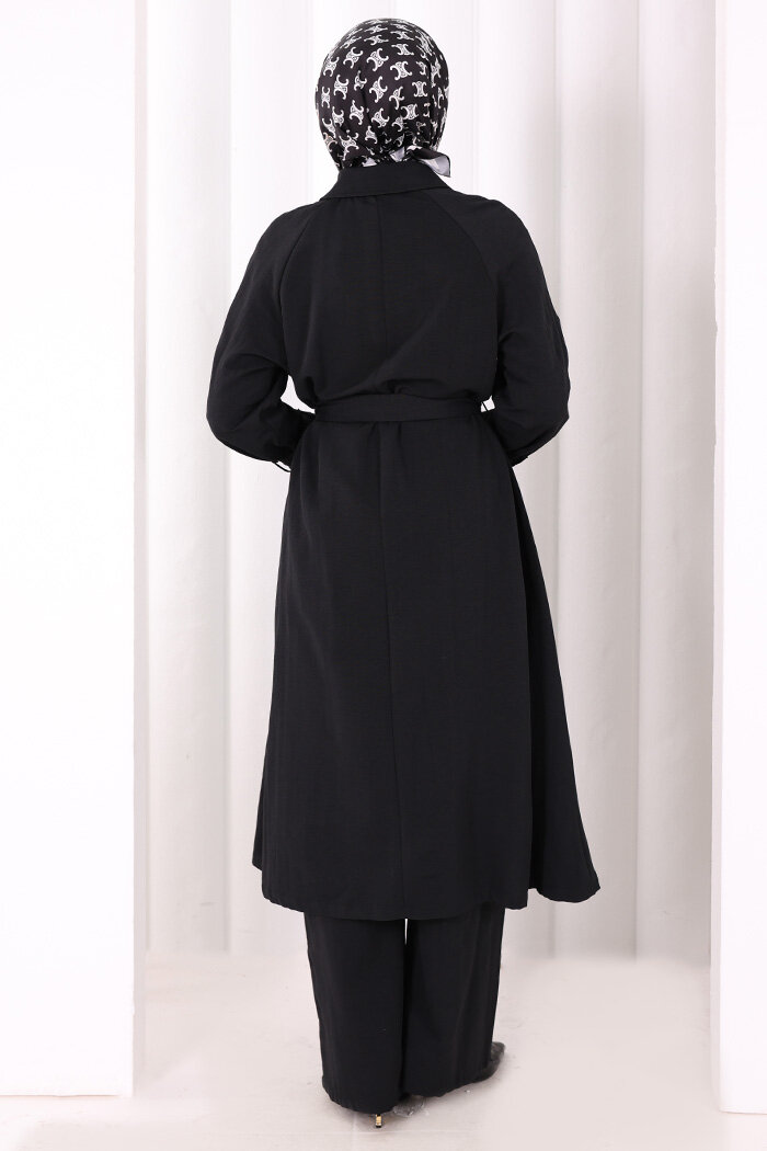 Kap Pantolonlu Takım 7074 Siyah - 3