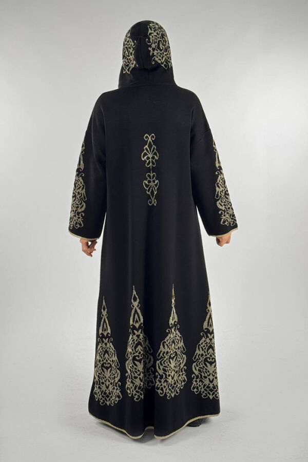 KAPŞONLU SİMLİ HIRKA 18307 Siyah-Gold - 2