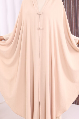 Kapüşonlu Ayrobin Pelerin 70021 Taş - 6