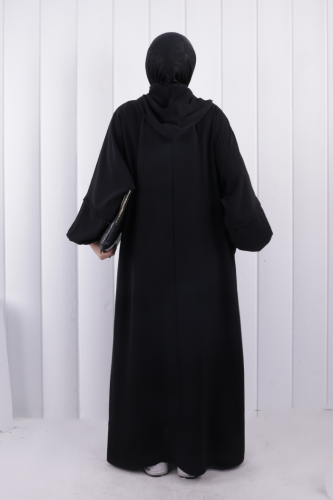 Kapüşonlu Çıtçıtlı Kap 1219 Siyah - 3
