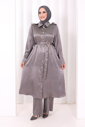 Kemerli İkili Takım 8024 Gri