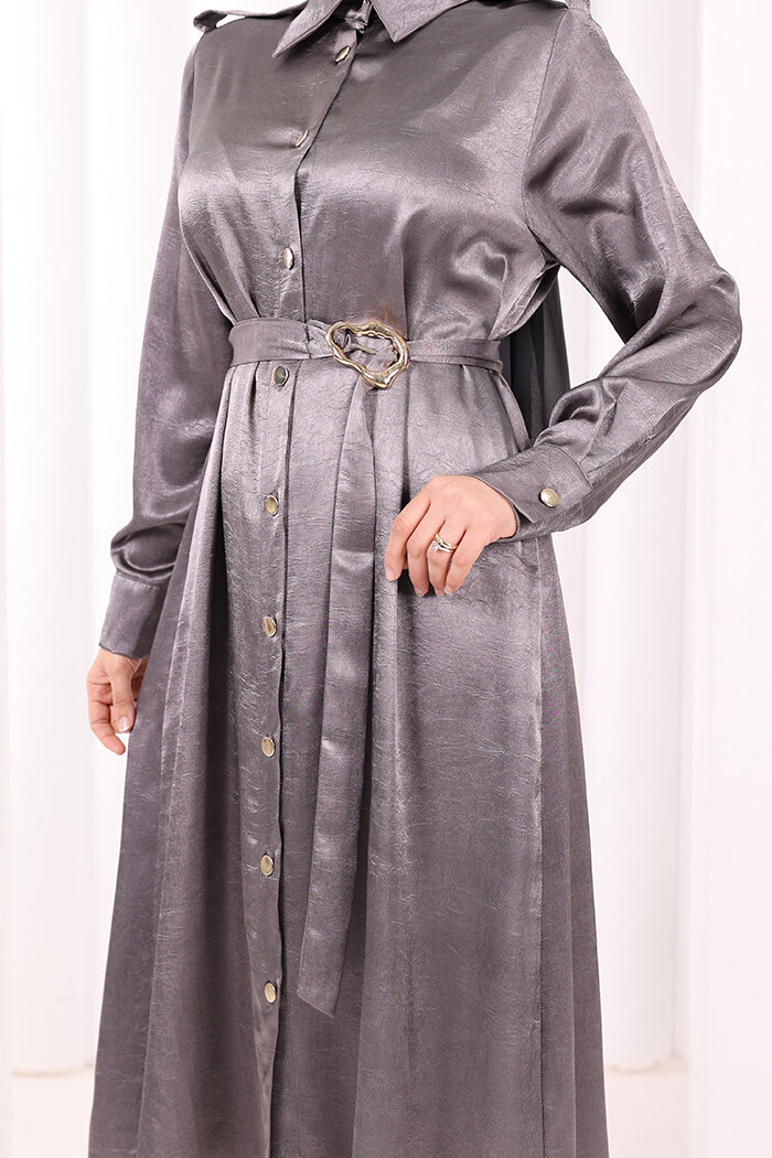 Kemerli İkili Takım 8024 Gri - 6