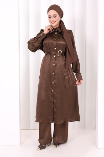 Kemerli İkili Takım 8024 Kahverengi