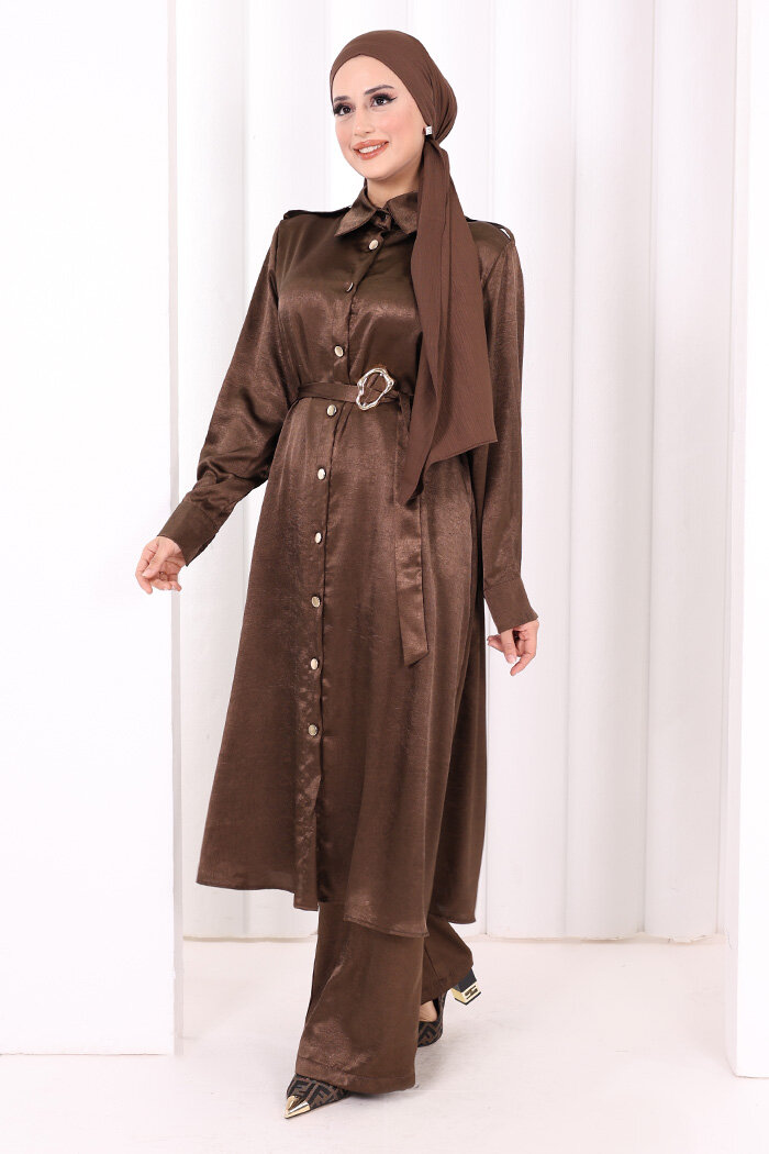 Kemerli İkili Takım 8024 Kahverengi - 3