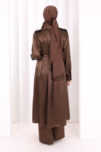 Kemerli İkili Takım 8024 Kahverengi - 4