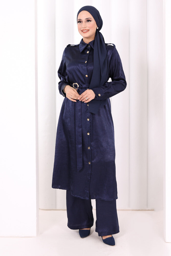 Kemerli İkili Takım 8024 Lacivert - 1