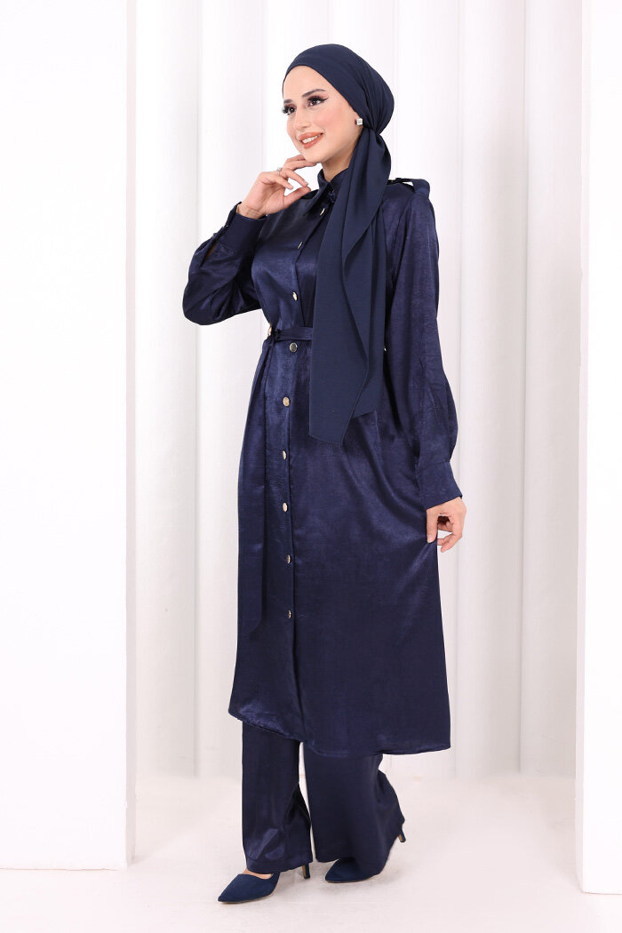 Kemerli İkili Takım 8024 Lacivert - 3