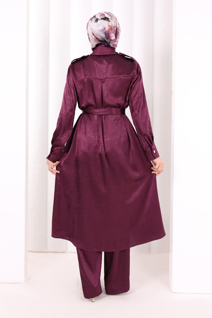 Kemerli İkili Takım 8024 Mürdüm - 4