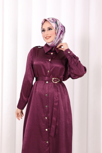 Kemerli İkili Takım 8024 Mürdüm - 5