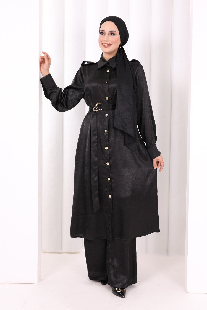 Kemerli İkili Takım 8024 Siyah - 1