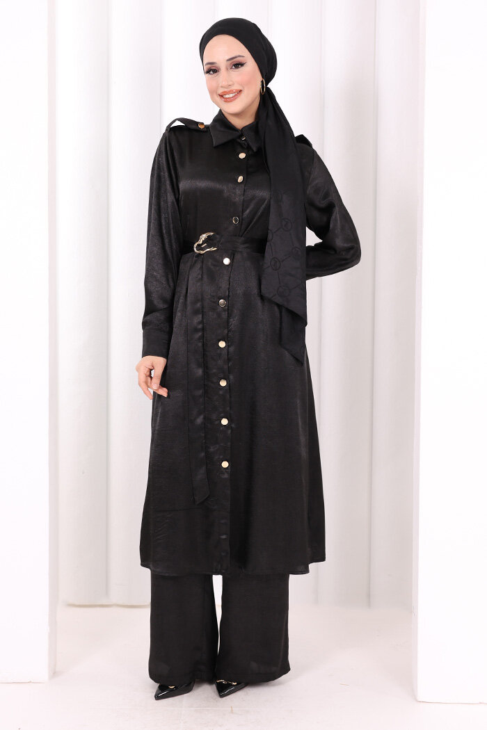 Kemerli İkili Takım 8024 Siyah - 2