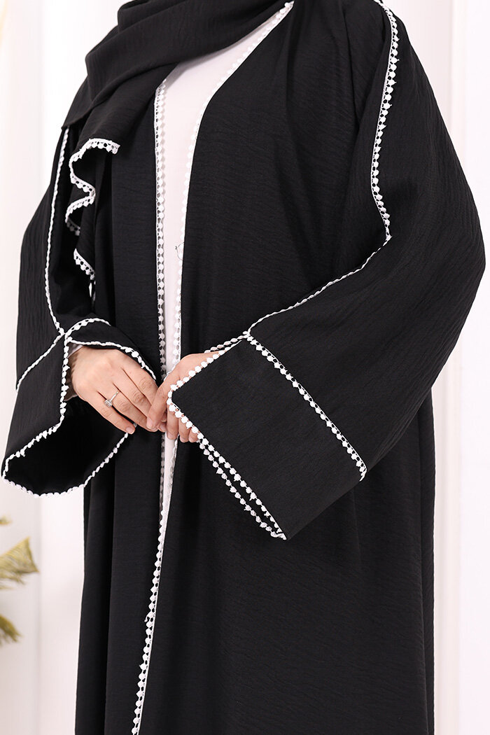 Keten Takım Şal Hediyelidir 7067 Siyah - 6