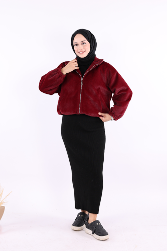Kısa Angora Mont 70028 Bordo 