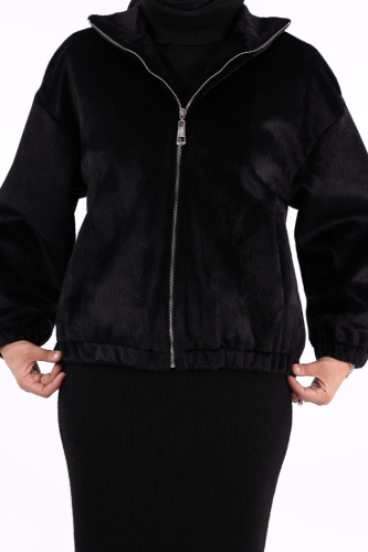 Kısa Angora Mont 70028 Siyah - 7