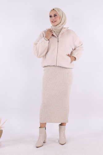 Kısa Angora Mont 70028 Taş - 2