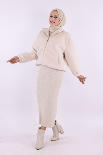 Kısa Angora Mont 70028 Taş - 3