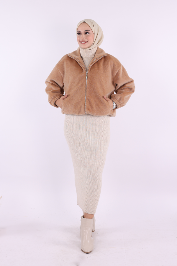 Kısa Angora Mont 70028 Vizon - 1