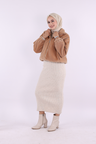 Kısa Angora Mont 70028 Vizon - 3