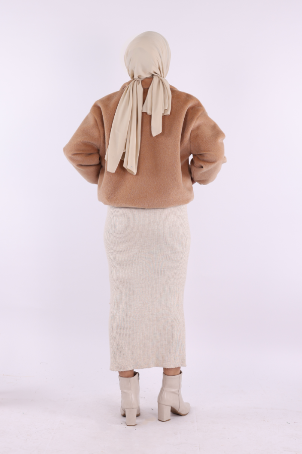 Kısa Angora Mont 70028 Vizon - 4