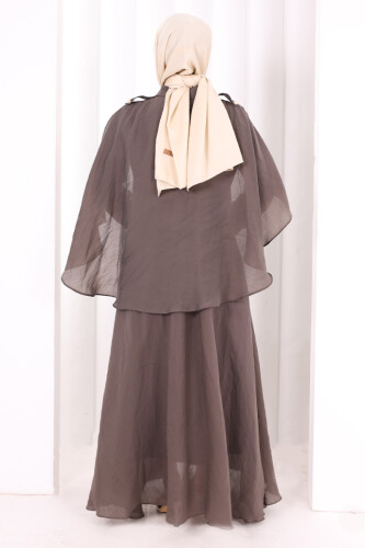Kloş Etek Tunik Takım 8028 Duman - 4