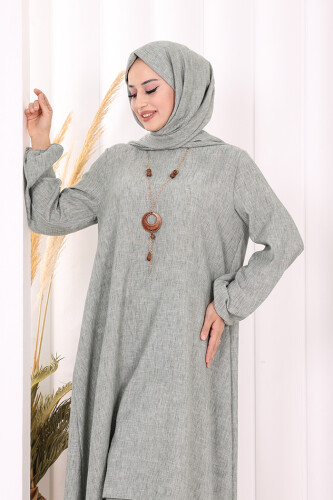 Kolyeli Tunik Pantolon Takım ŞAL HEDİYE! 8020 Mint - 6