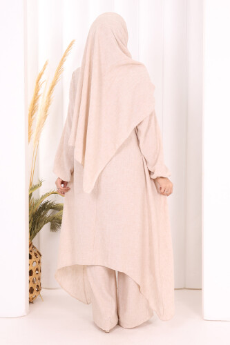 Kolyeli Tunik Pantolon Takım ŞAL HEDİYE! 8020 Taş - 4