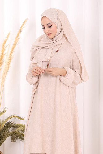 Kolyeli Tunik Pantolon Takım ŞAL HEDİYE! 8020 Taş - 5