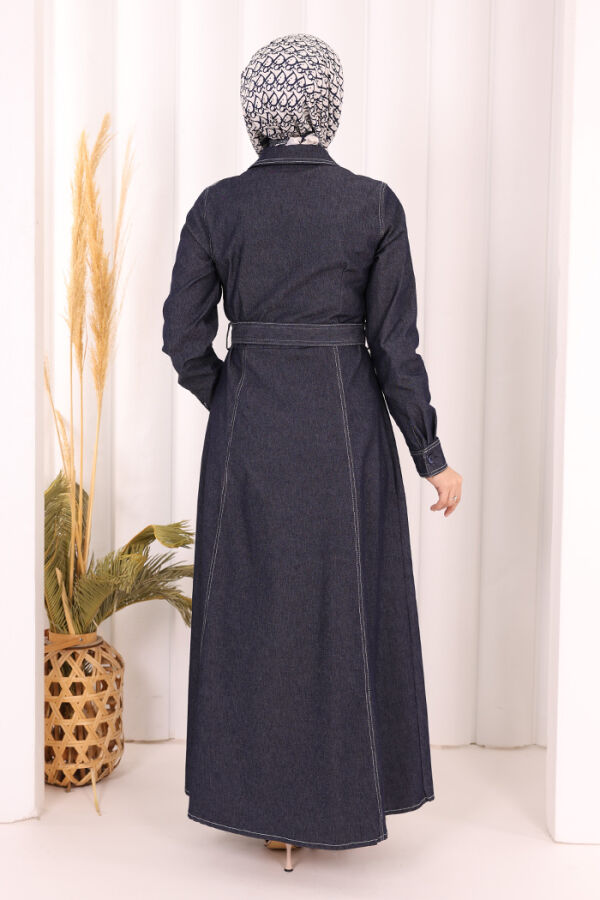 Kot Elbise 7061 Lacivert - 5