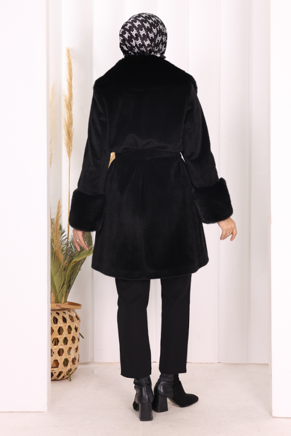 Kürklü Kaban 70062 Siyah - 4