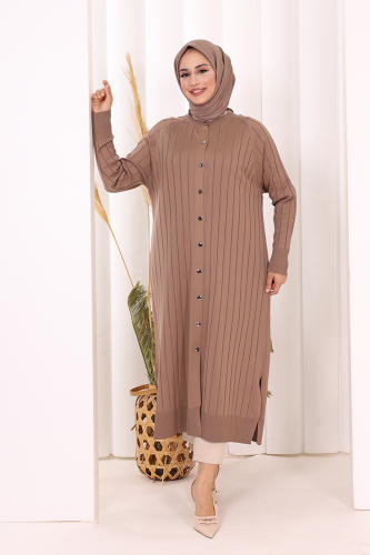 Merserize Hırka 18198 Koyu Vizon - 2