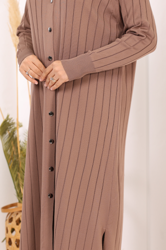 Merserize Hırka 18198 Koyu Vizon - 6