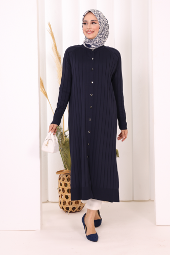 Merserize Hırka 18198 Lacivert - Bym Fashion