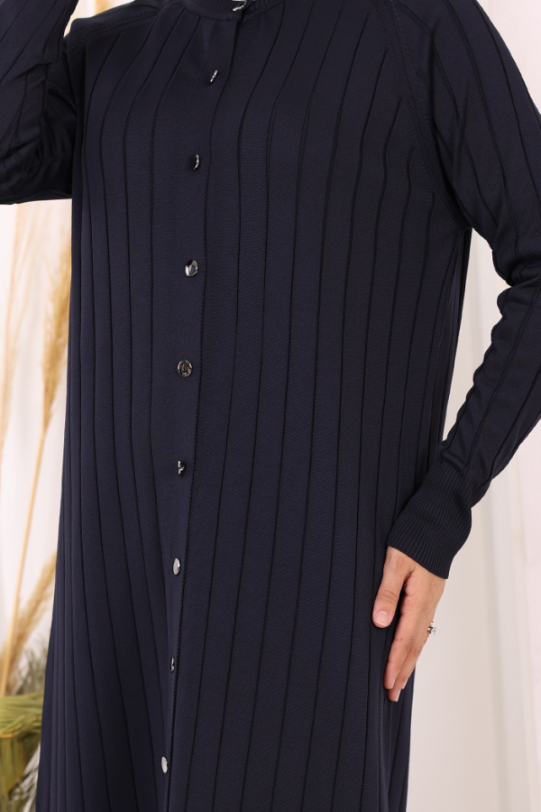 Merserize Hırka 18198 Lacivert - 7