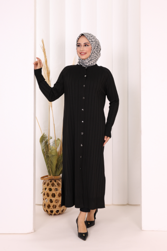 Merserize Hırka 18198 Siyah 