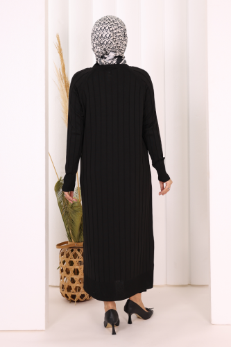 Merserize Hırka 18198 Siyah - 4