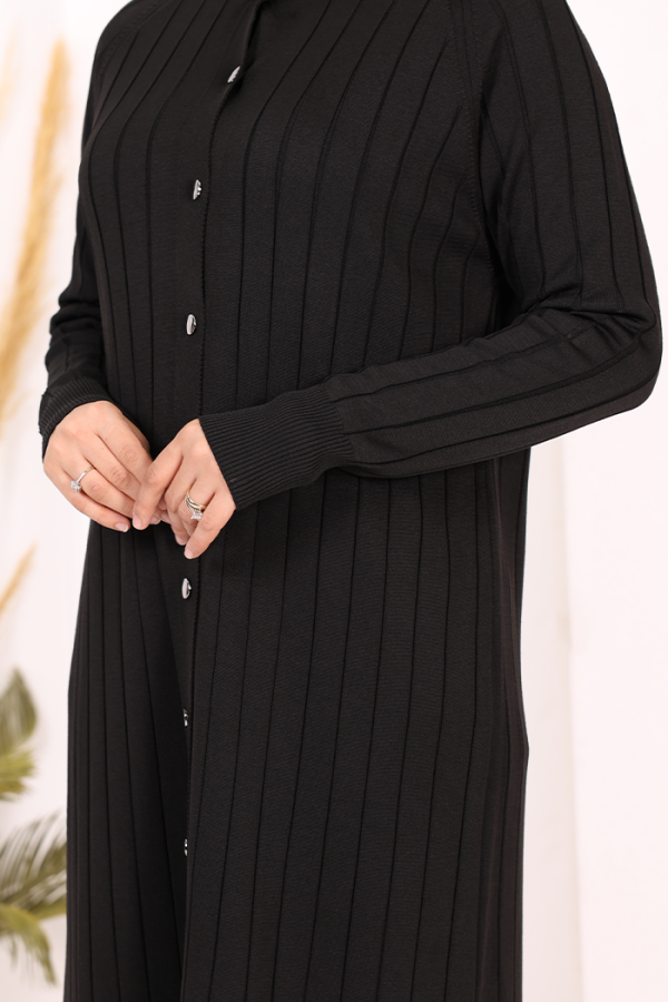 Merserize Hırka 18198 Siyah - 7