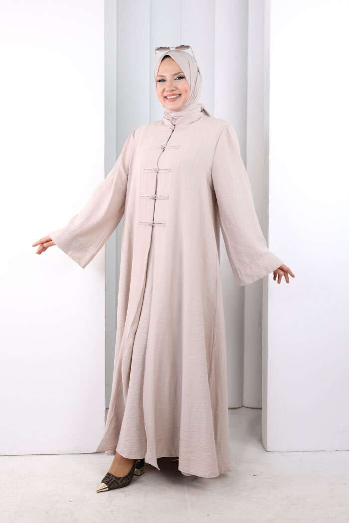 Önden Bağlamalı Tunik Üçlü Çilek Kumaş Takım 9001 Taş - 3