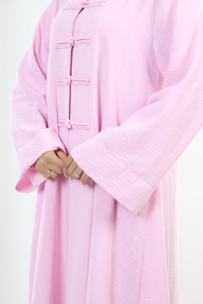 Önden Bağlamalı Tunik Üçlü Takım 7080 Pembe - 6